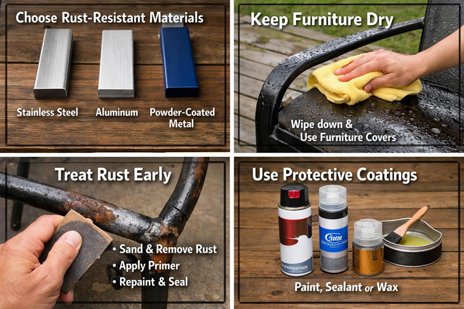 How to Prevent Rust in Metal Furniture