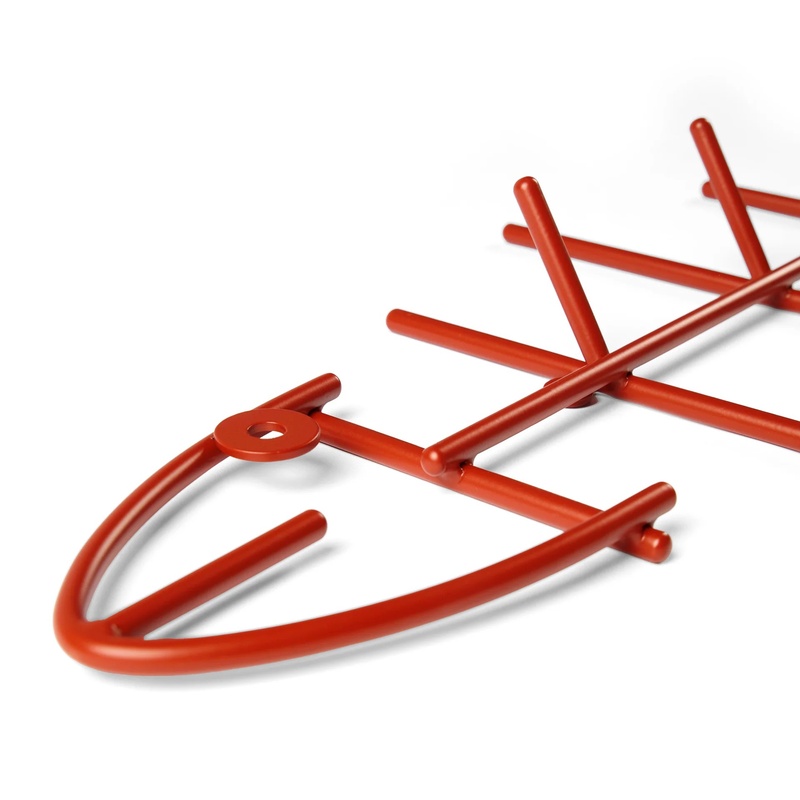 Fishbone Wall-Mounted Coat Rack