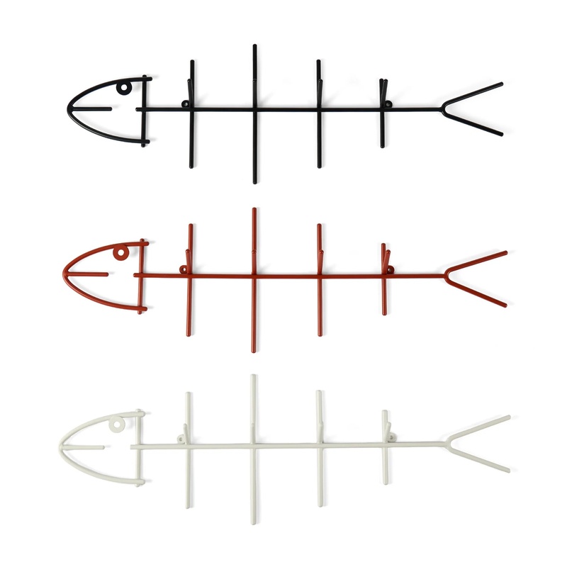 Fishbone Wall-Mounted Coat Rack