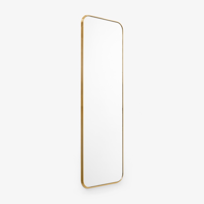 Minimalist Rounded Rectangular Full-Length Mirror