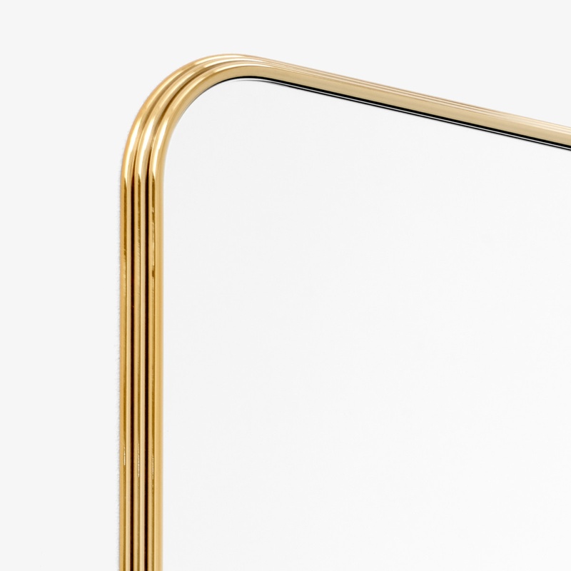 Minimalist Rounded Rectangular Full-Length Mirror
