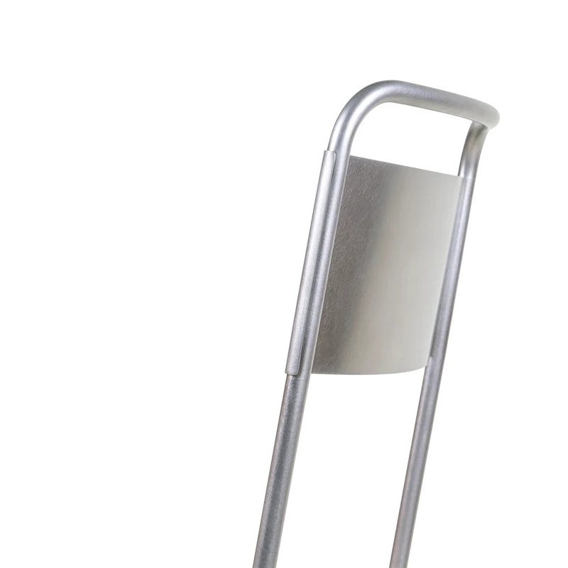 Industrial Stainless Steel Chair &ndash; Fixed-Frame Stackable Dining Chair
