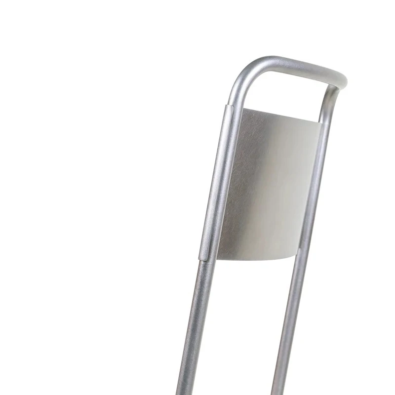 Industrial Stainless Steel Chair &ndash; Fixed-Frame Stackable Dining Chair