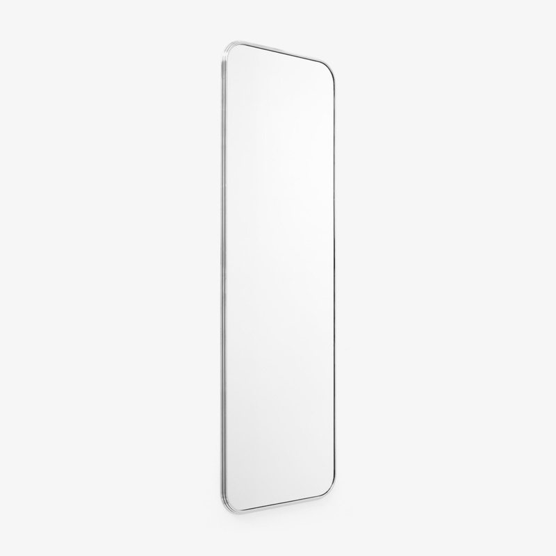 Minimalist Rounded Rectangular Full-Length Mirror