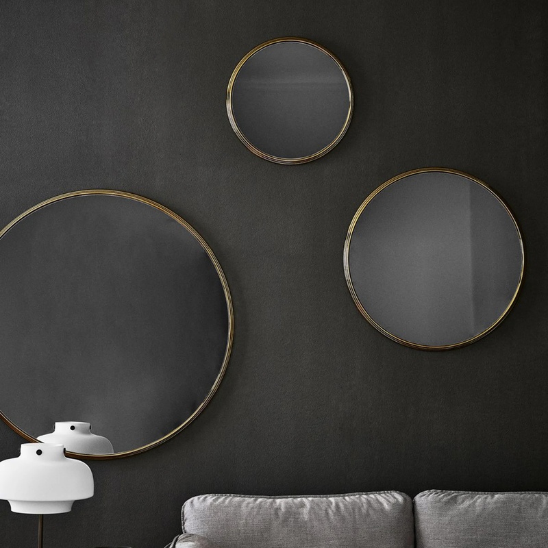 Layered Round Wall Mirror