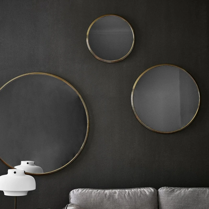 Layered Round Wall Mirror