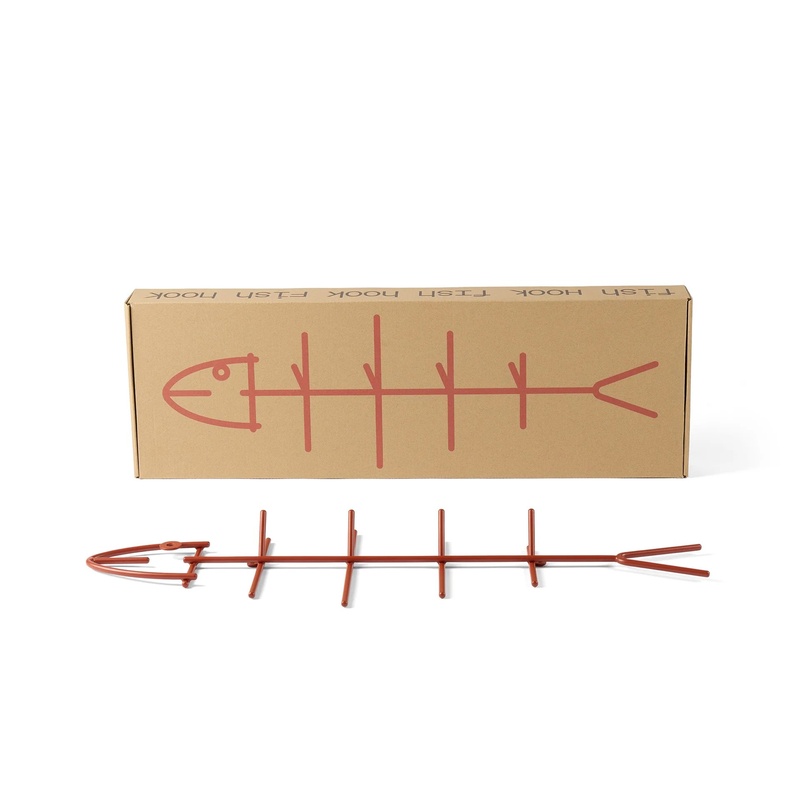 Fishbone Wall-Mounted Coat Rack
