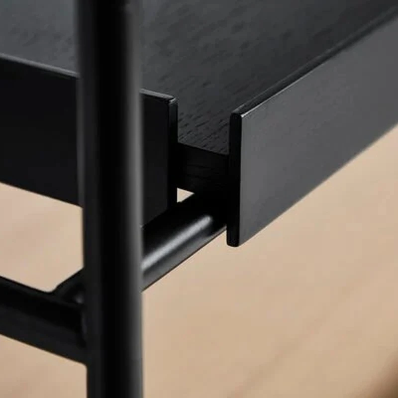 Minimalist 3-Tier Wall Shelf &ndash; Metal & Oak Wood Open Shelving