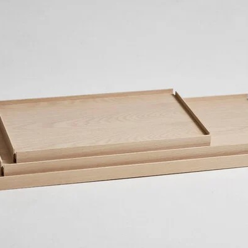 Minimalist 3-Tier Wall Shelf &ndash; Metal & Oak Wood Open Shelving