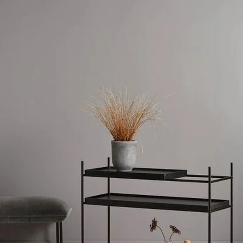 Minimalist 3-Tier Wall Shelf &ndash; Metal & Oak Wood Open Shelving