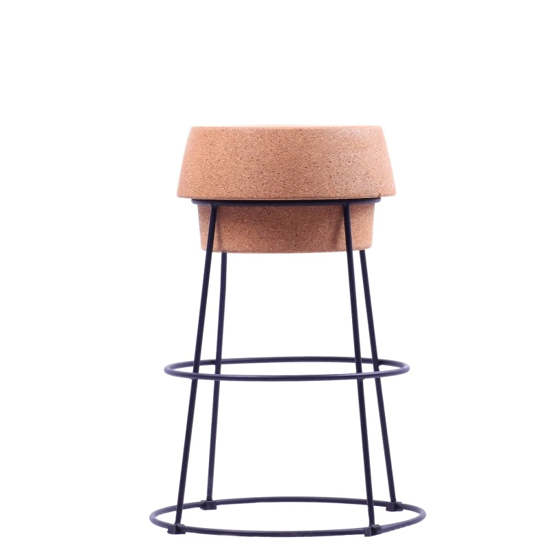 Modern Cork Seat Bar Stool