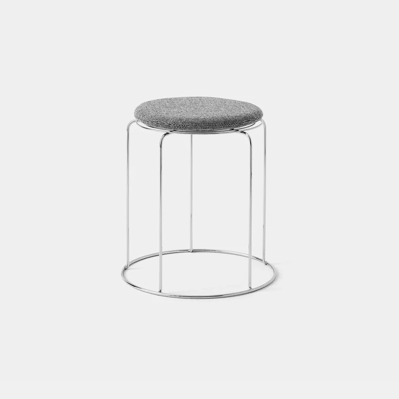 Wire Stool VP11 &ndash; Minimalist Stainless Steel Stool & Side Table VP11