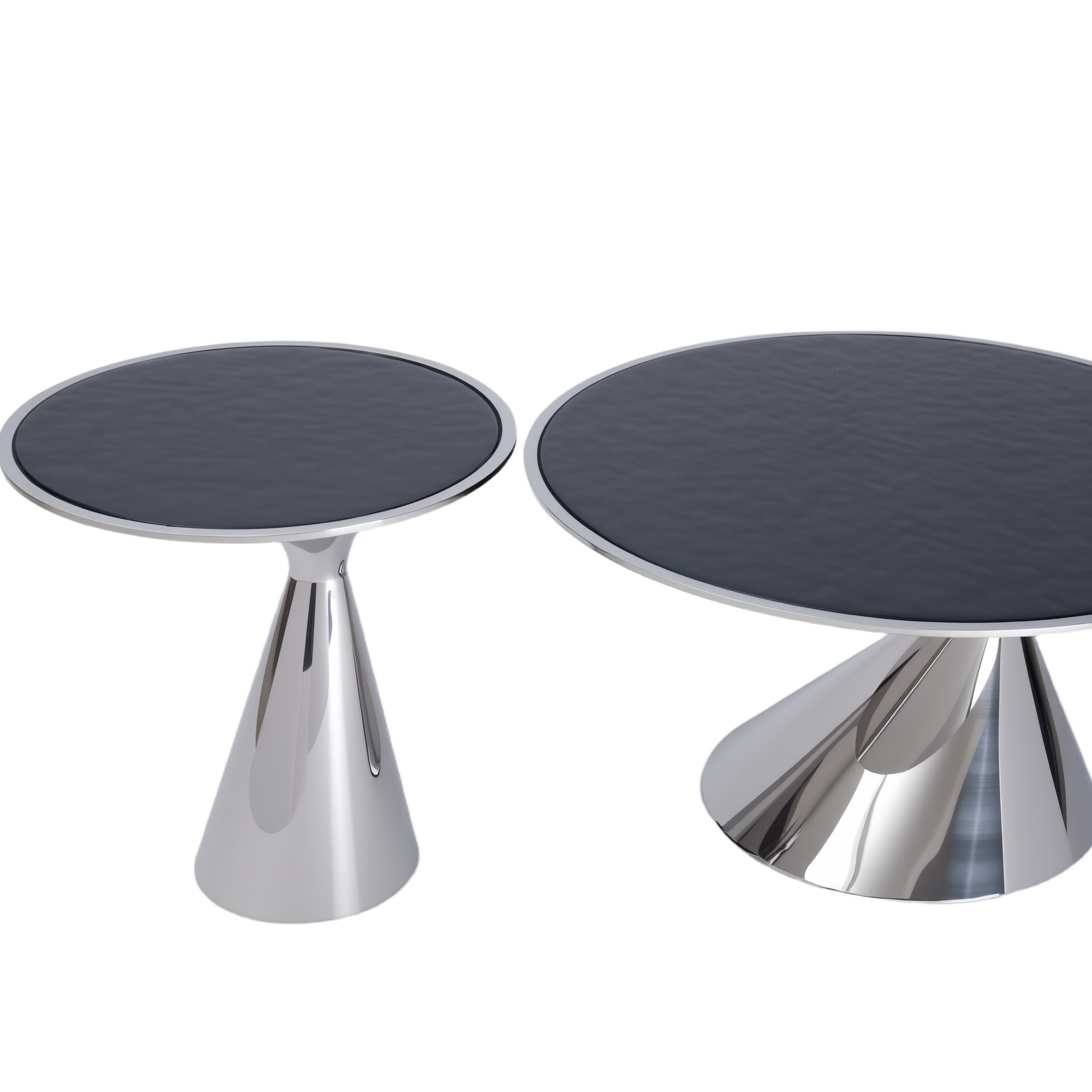 Modern Cone Base Coffee & Side Table