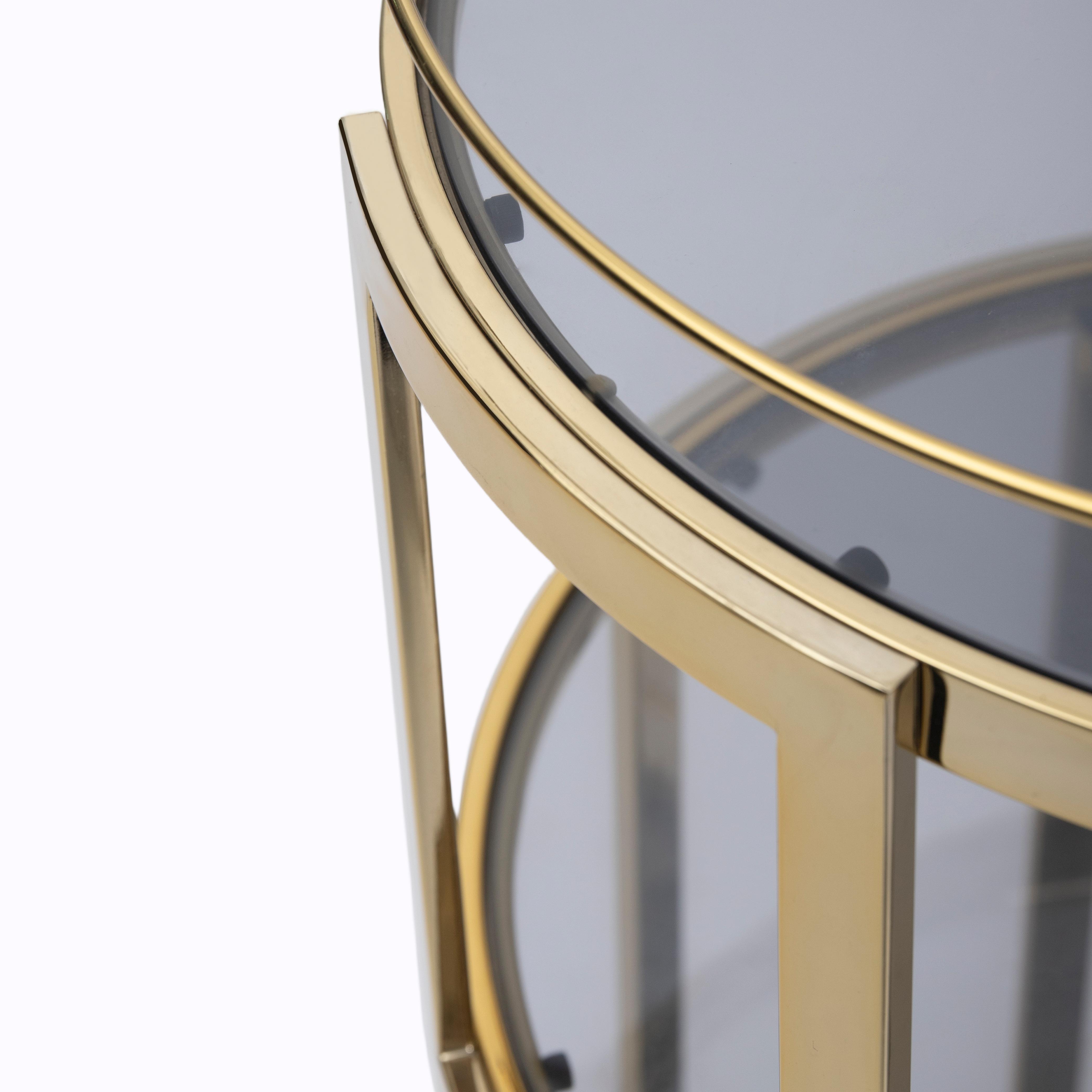 3-Tier Gold Bar Cart