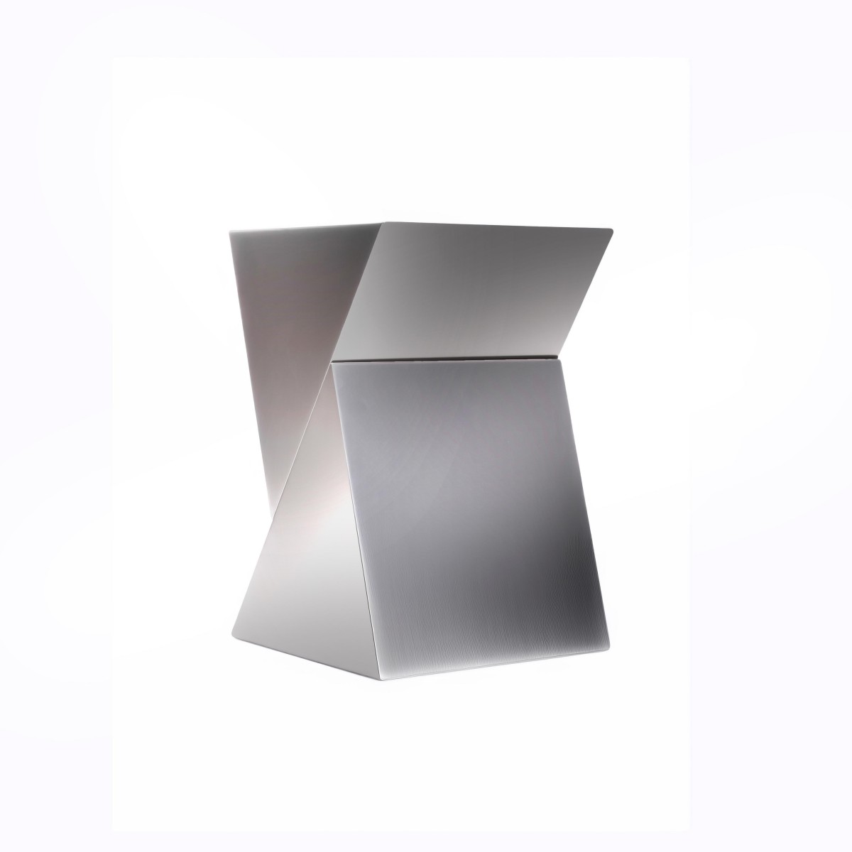 Geometric Stainless Steel Stool