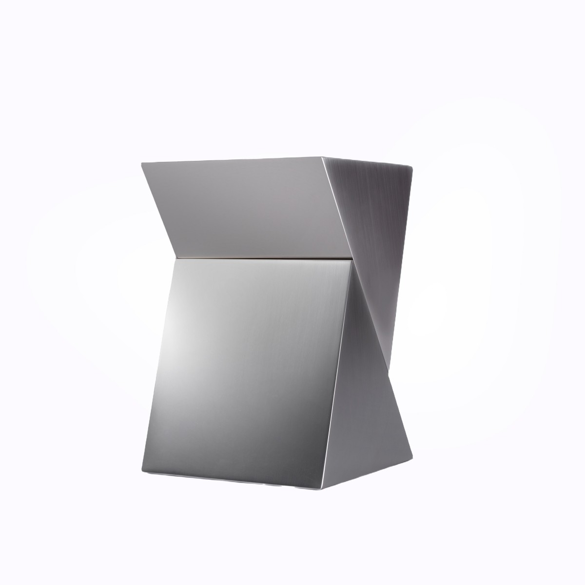 Geometric Stainless Steel Stool