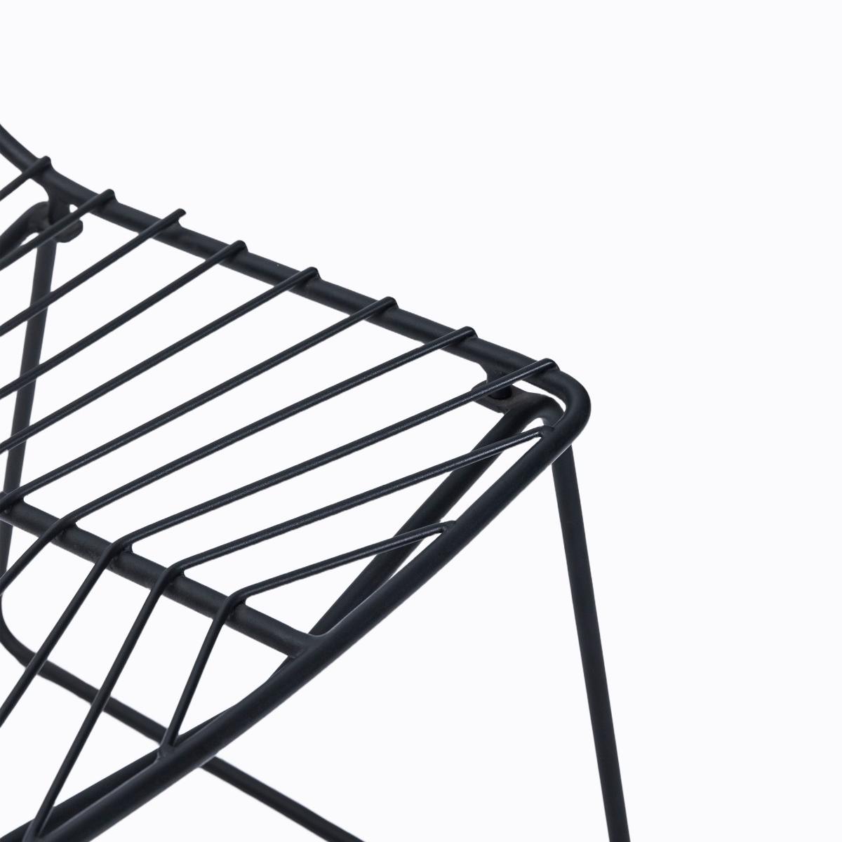 Modern Powder-Coated Iron Wire Dining Chair