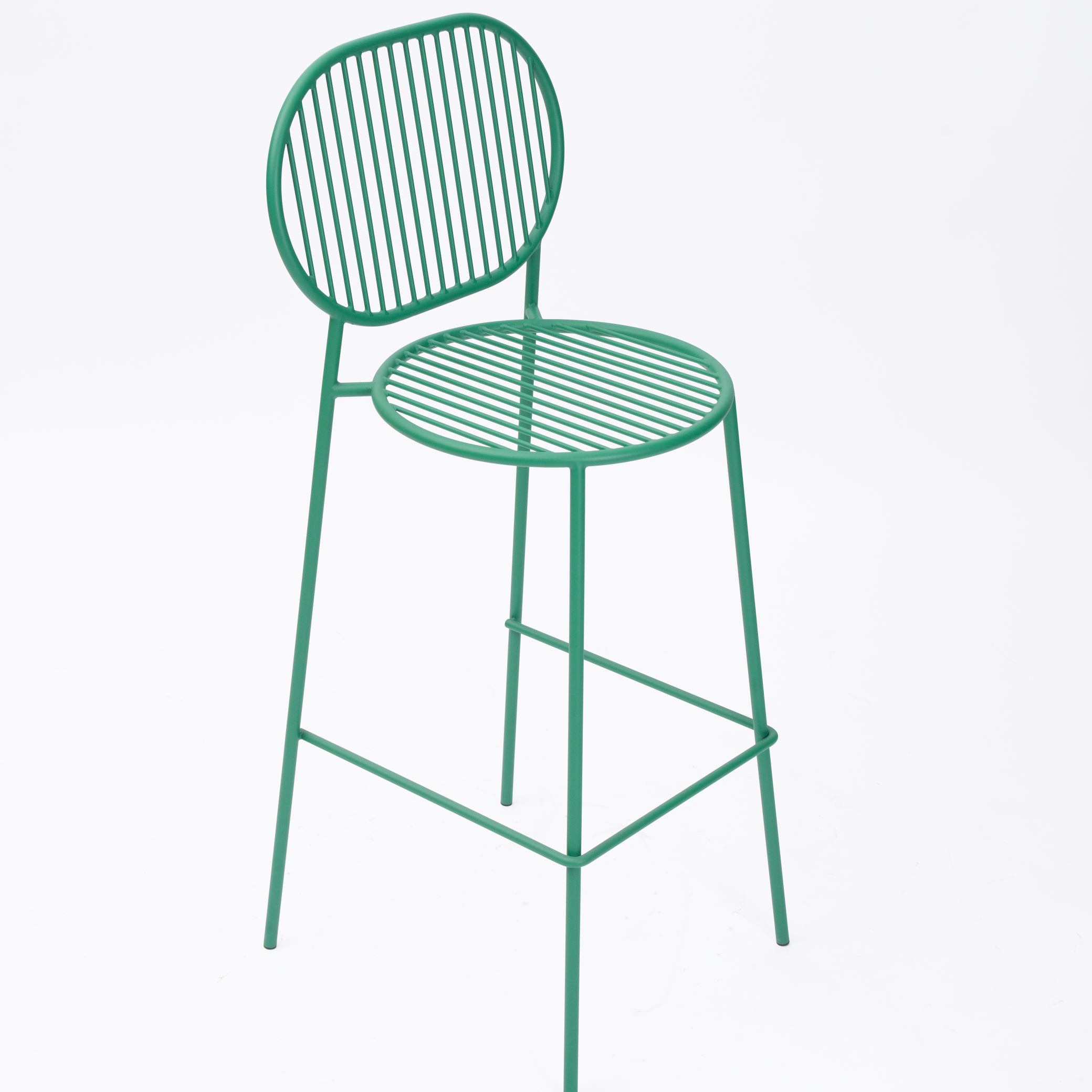 Modern Green Wire Bar Stool