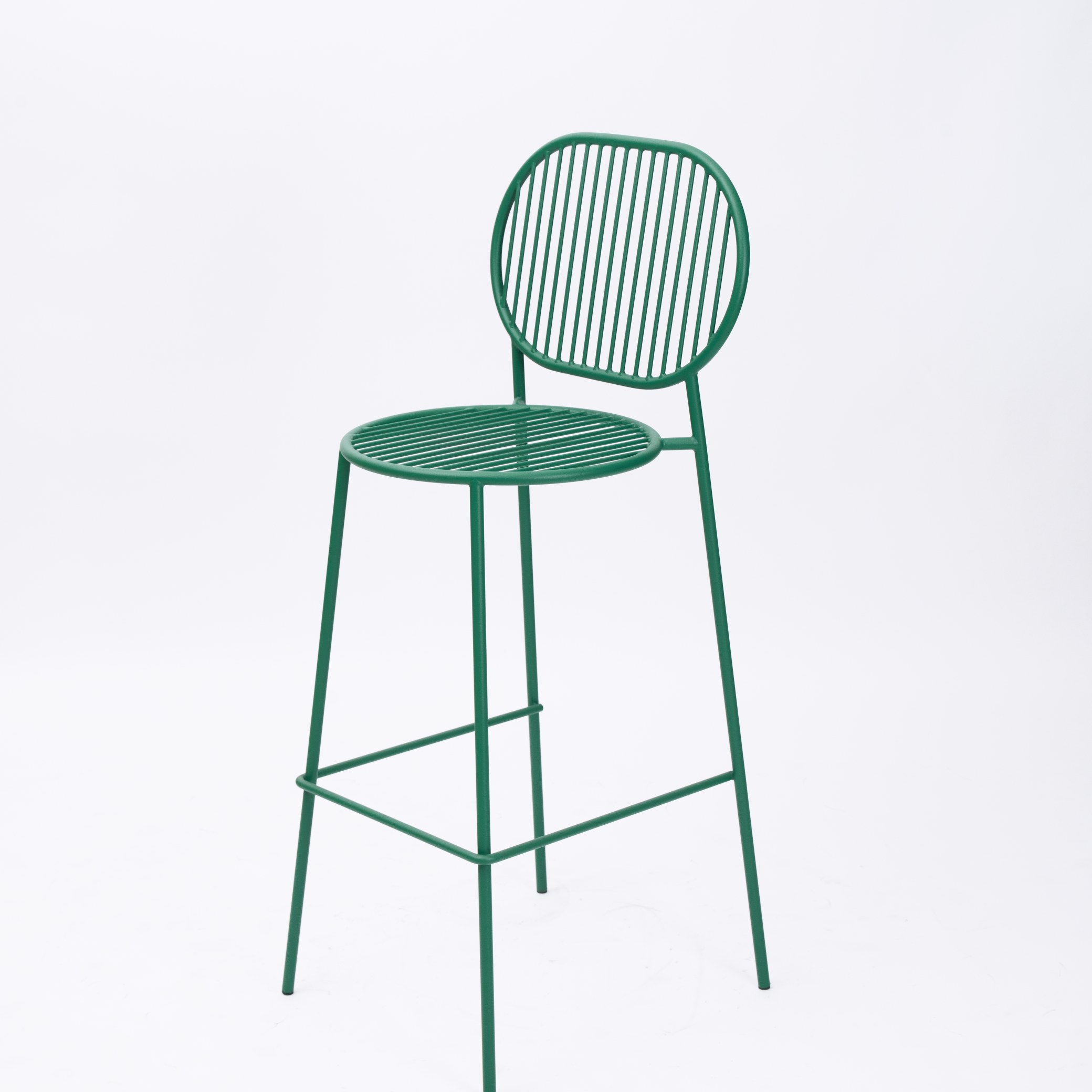 Modern Green Wire Bar Stool