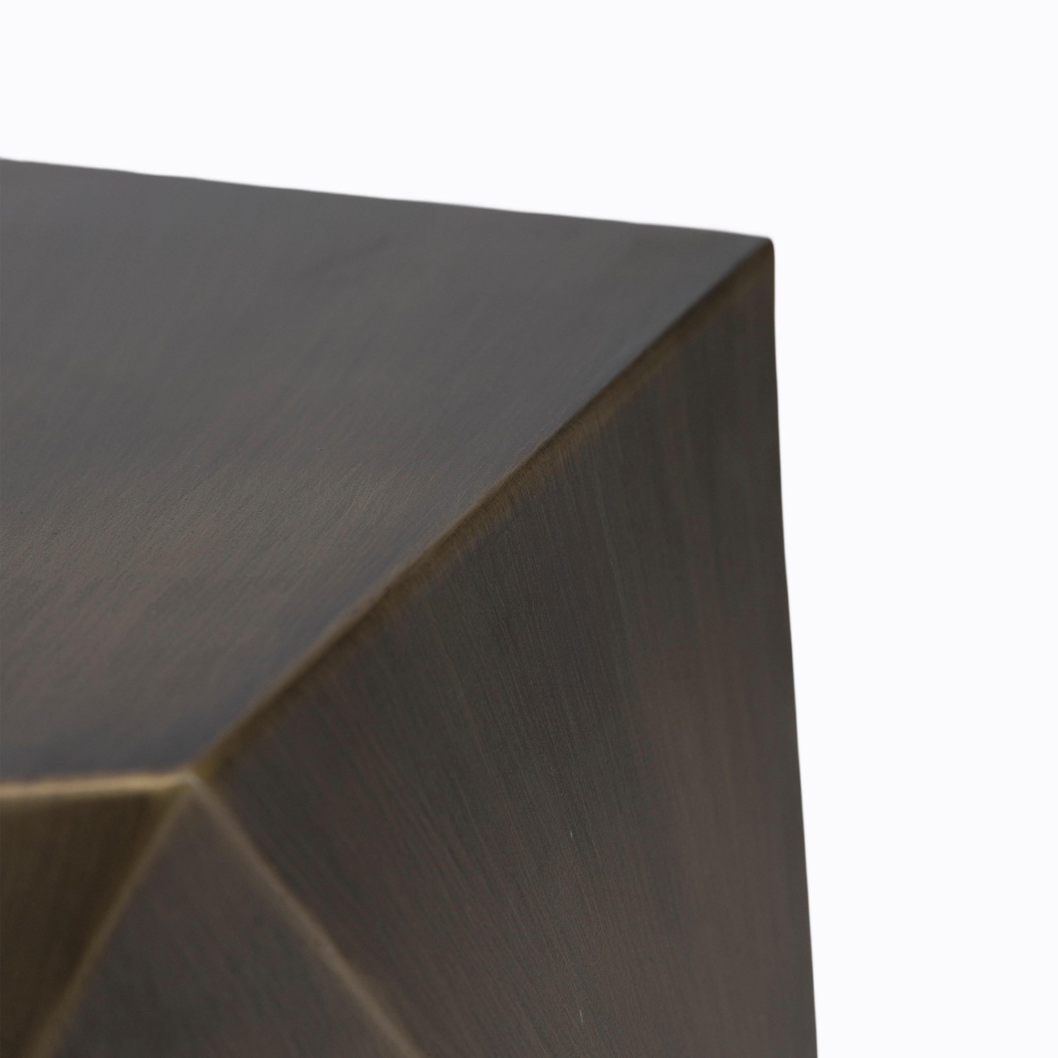 Geometric Metal Side Table