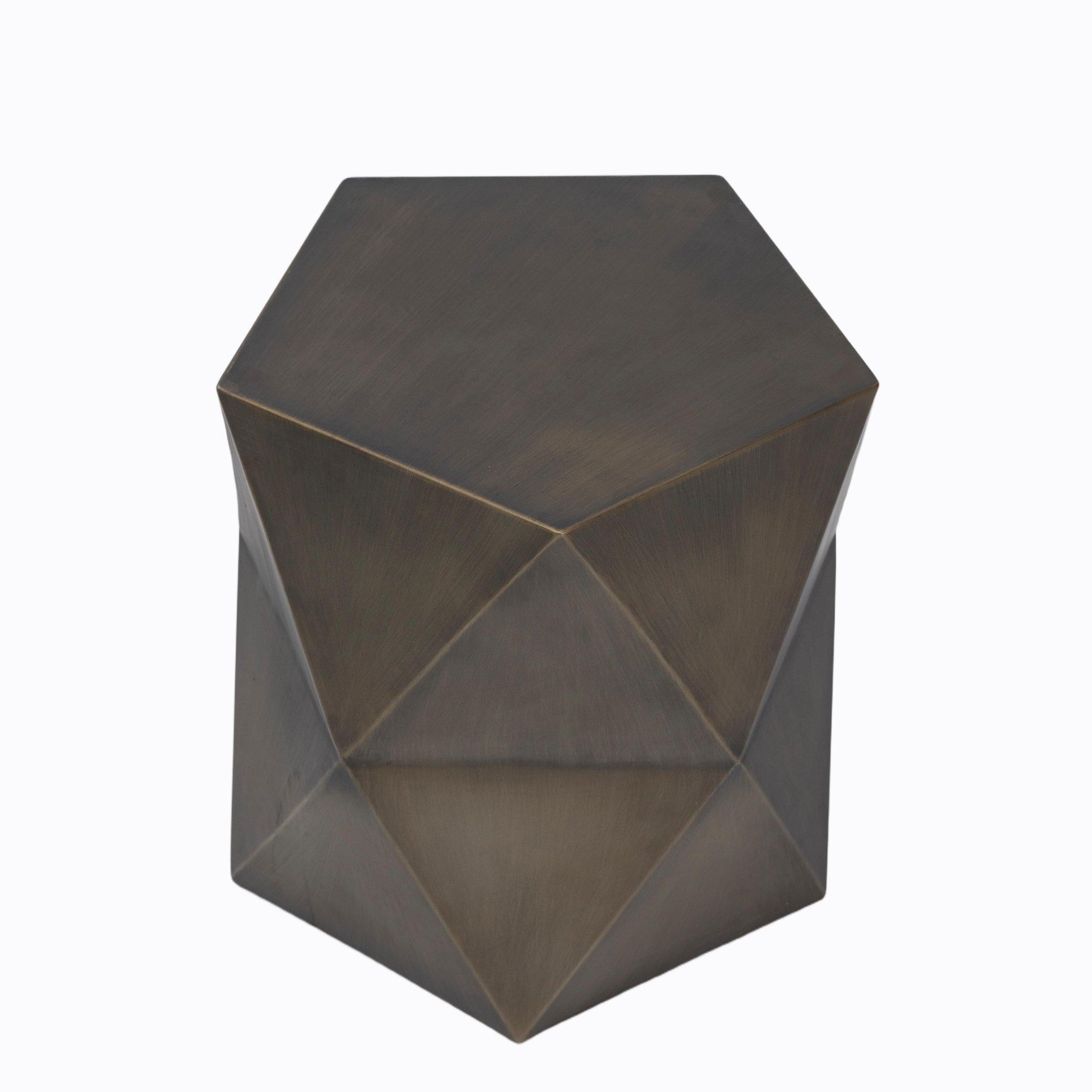 Geometric Metal Side Table