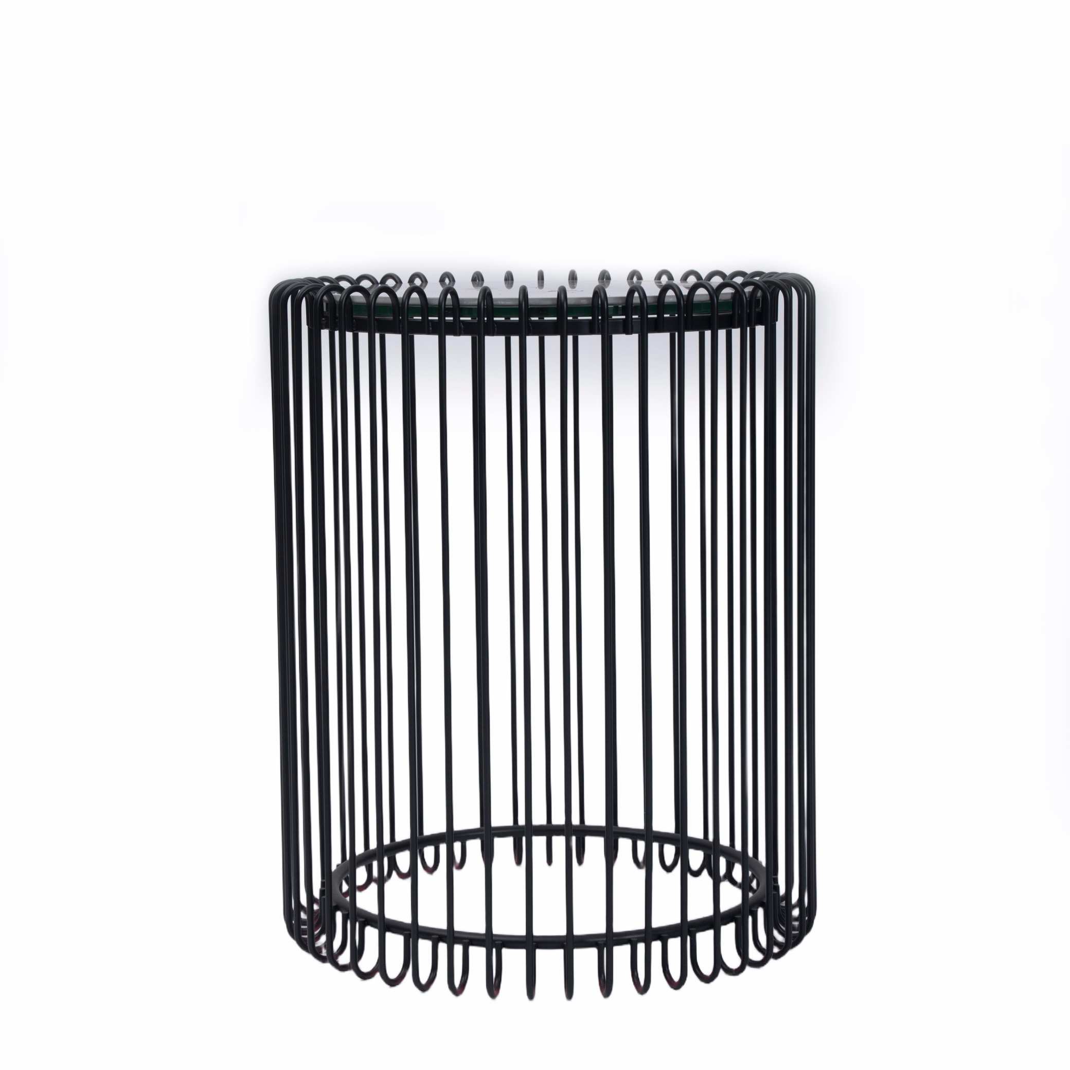 Black Wire Frame Side Table