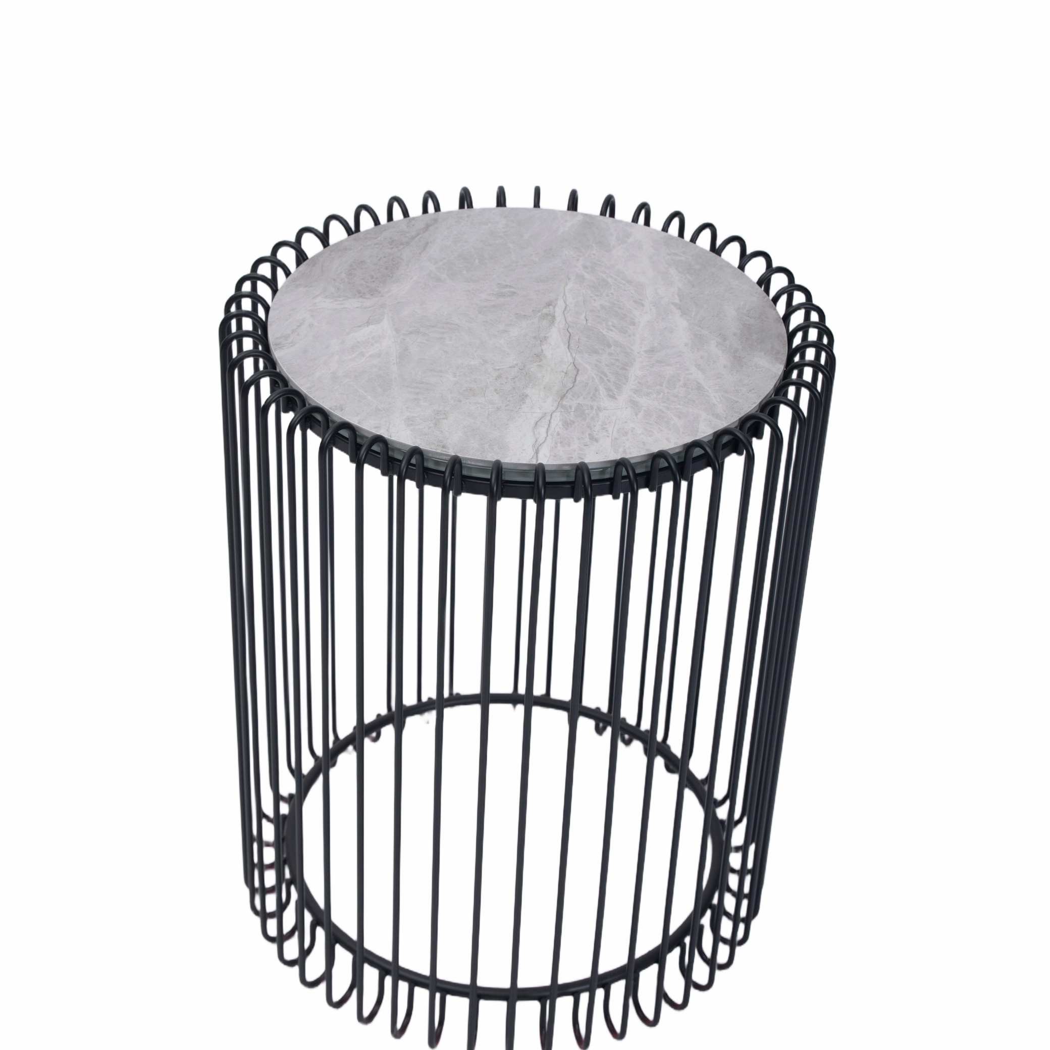 Black Wire Frame Side Table