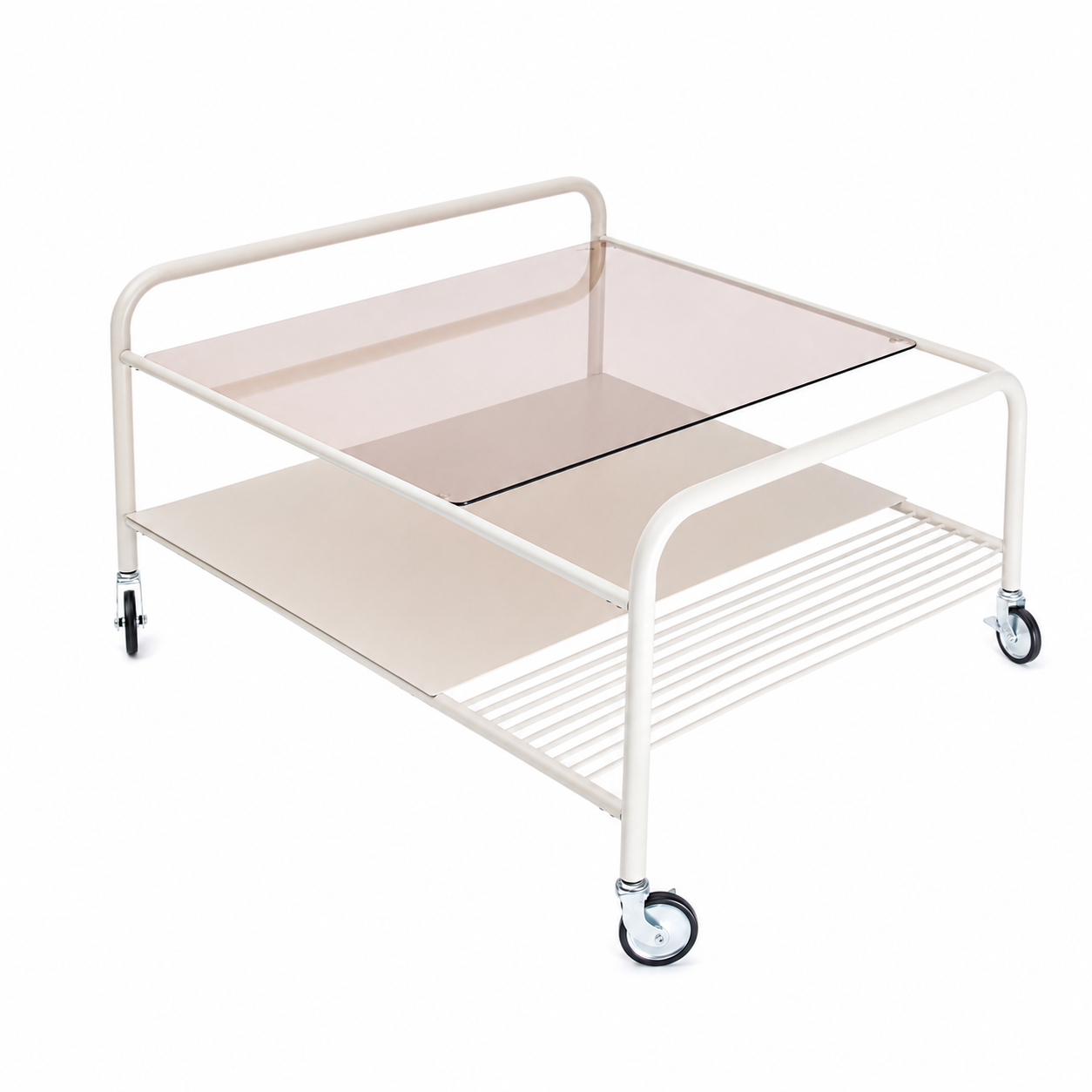Modern Cream Mobile Coffee Table