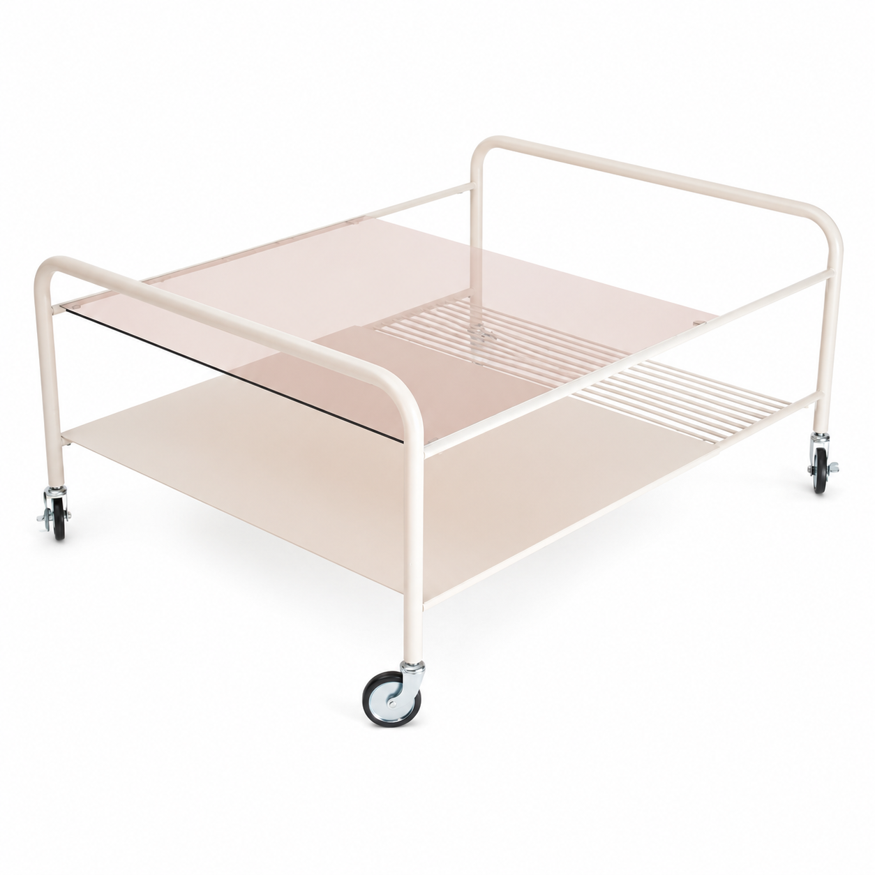 Modern Cream Mobile Coffee Table