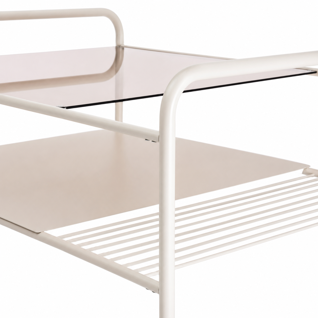 Modern Cream Mobile Coffee Table