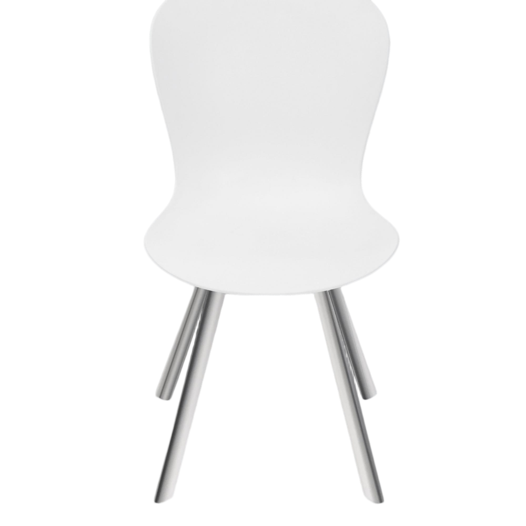 Modern White Molded Dining Chair