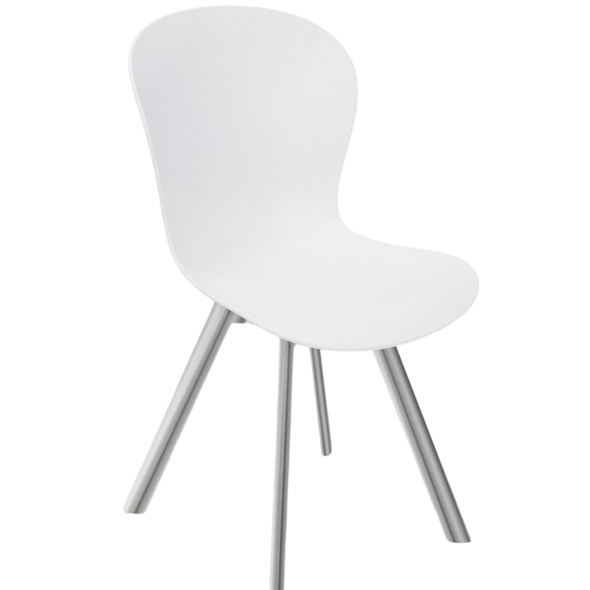 Modern White Molded Dining Chair