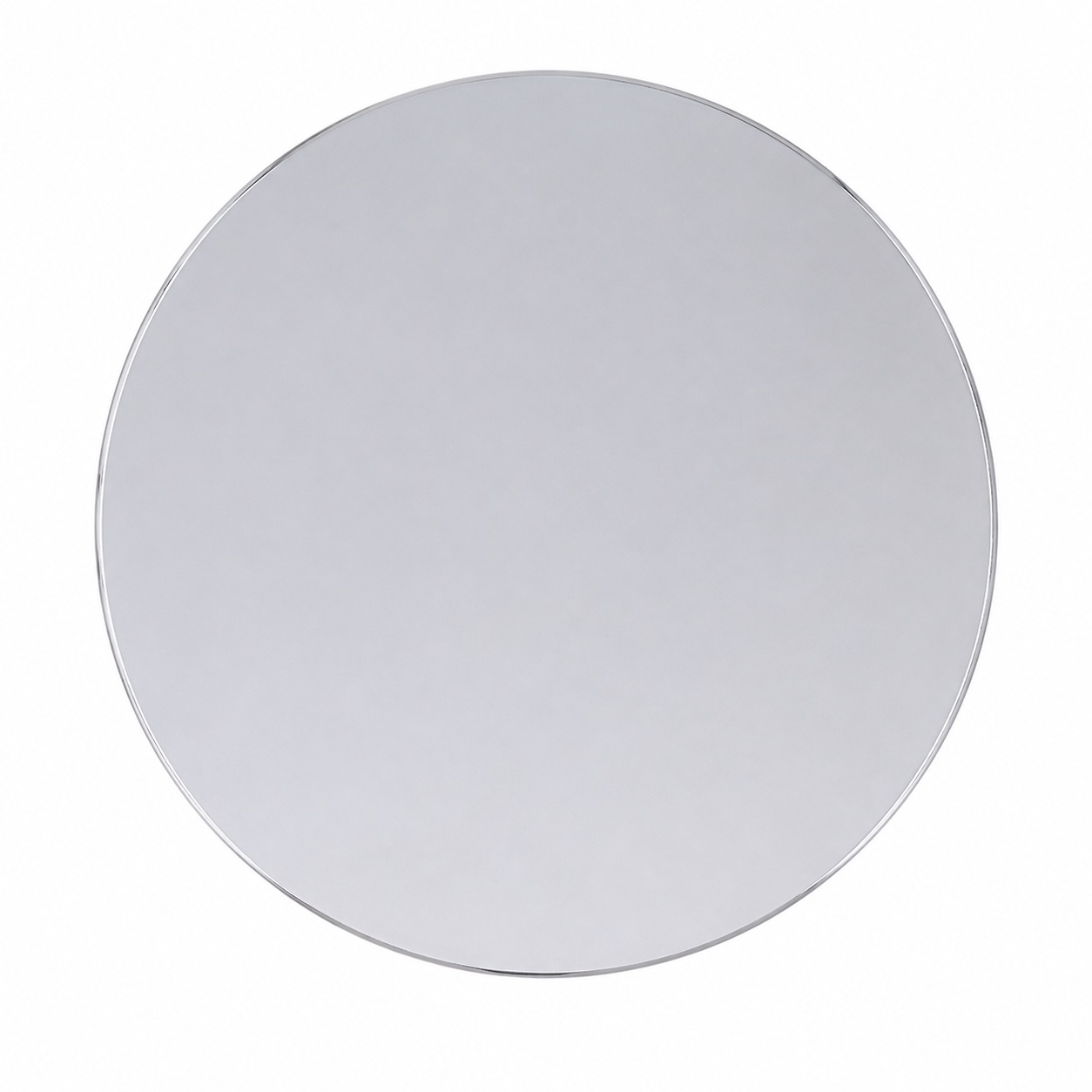 Polished Stainless Steel Cone Base Side Table