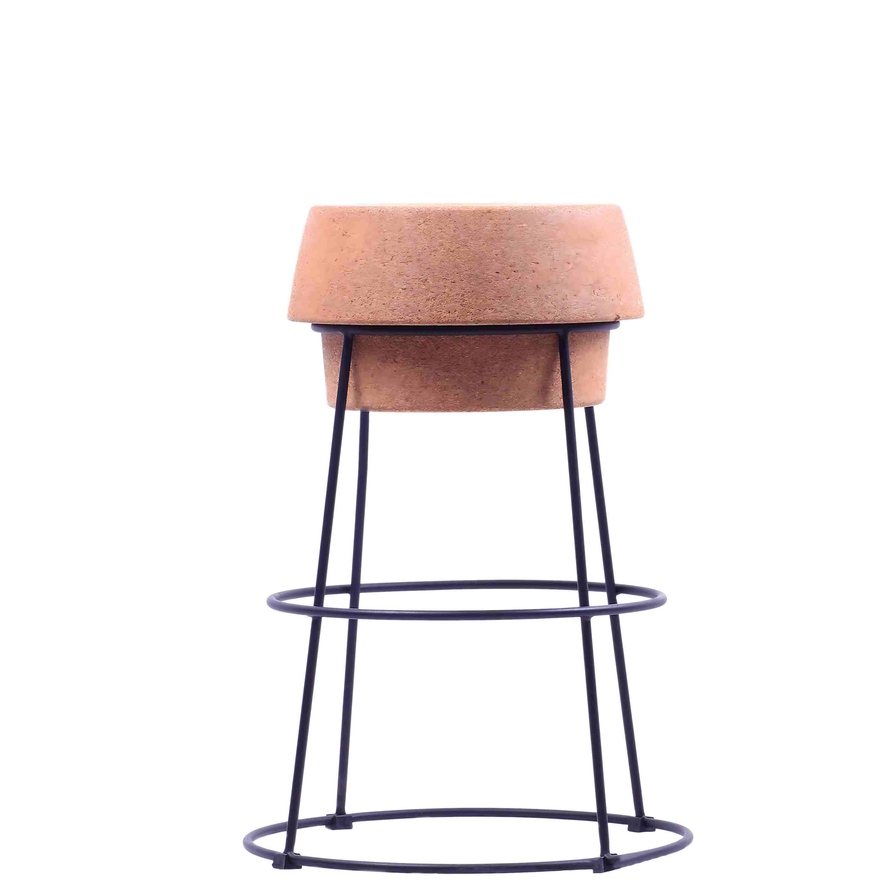 Modern Cork Seat Bar Stool