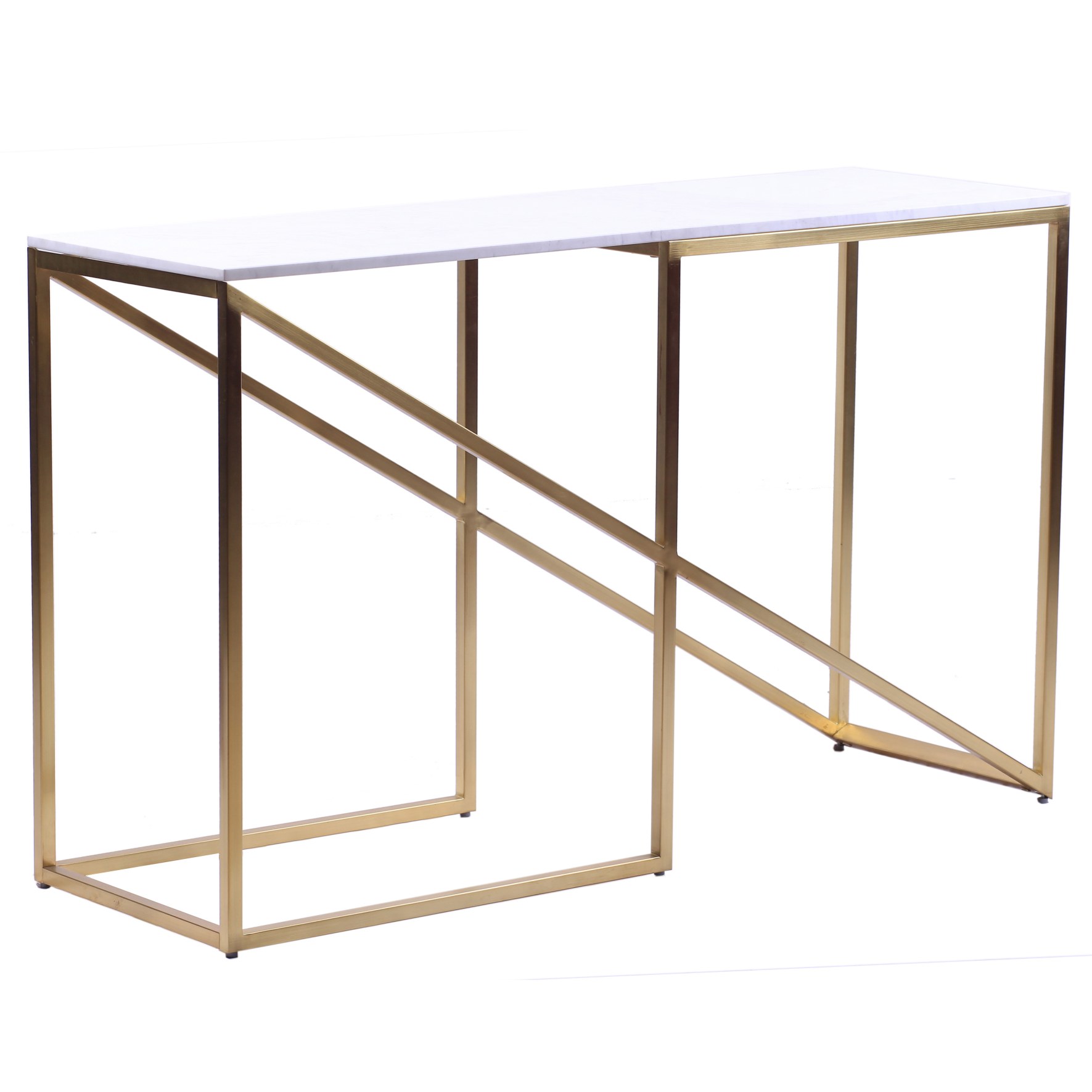 Gold console table