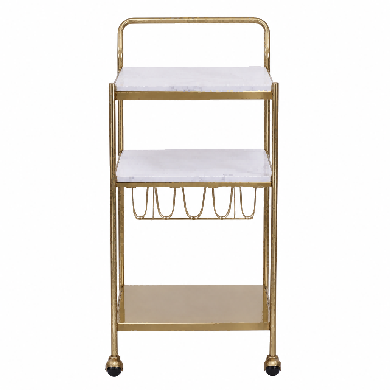 3-Tier Rolling Bar Cart