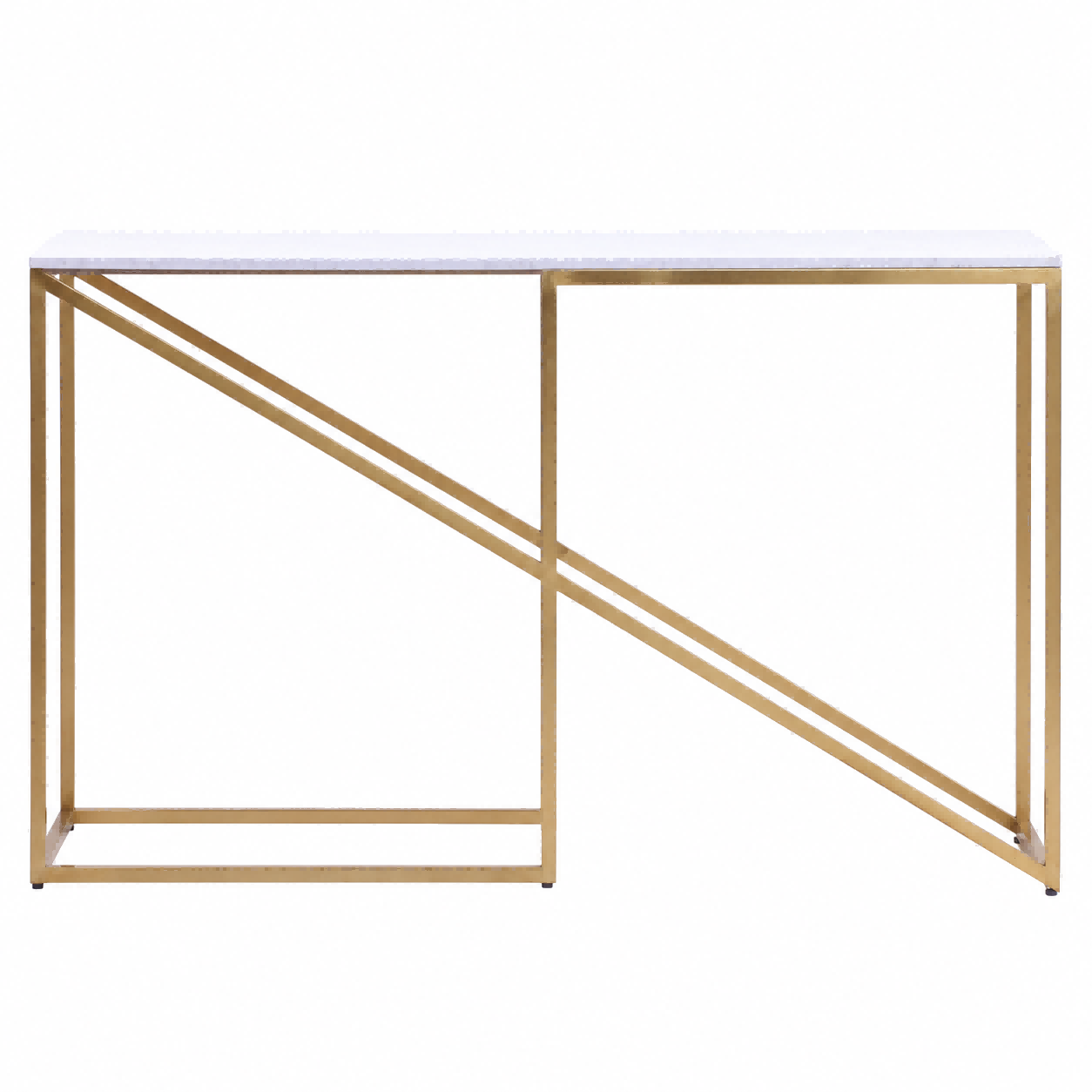 Gold console table
