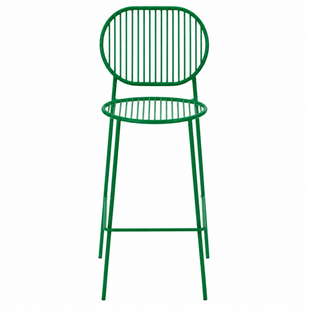Modern Green Wire Bar Stool